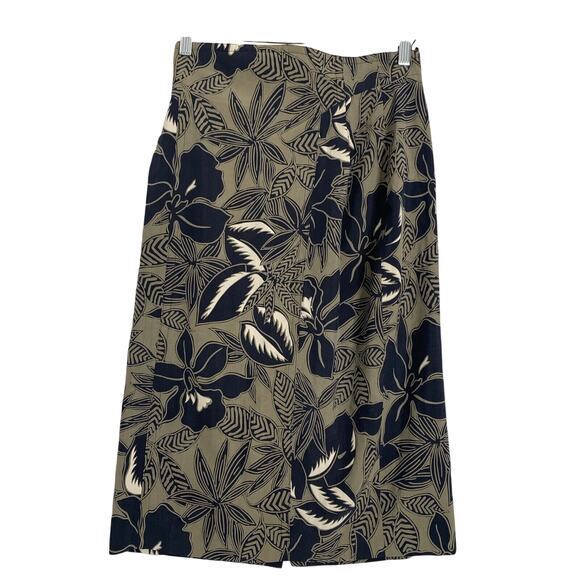 VINTAGE ESCADA TAIL‎ SKIRT 38 - Black & Army Green - Picture 1 of 12